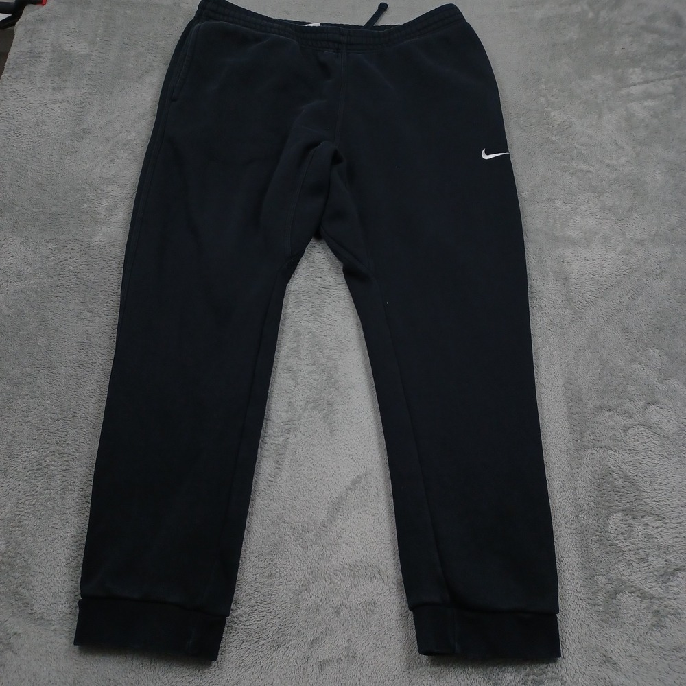 Nike Joggers Mens XXL Black Fleece Drawstring Casual Pockets Modern